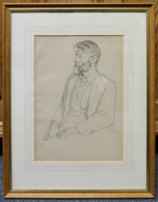 Lot 550 - Rothenstein (William, 1872-1945). Portrait of John Singer Sargent