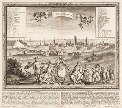 Lot 386 - Danzig/Gdansk. Werner (F. B. & Scheffler T.), Dantiscum vel Gedanum Dantzig, 1734