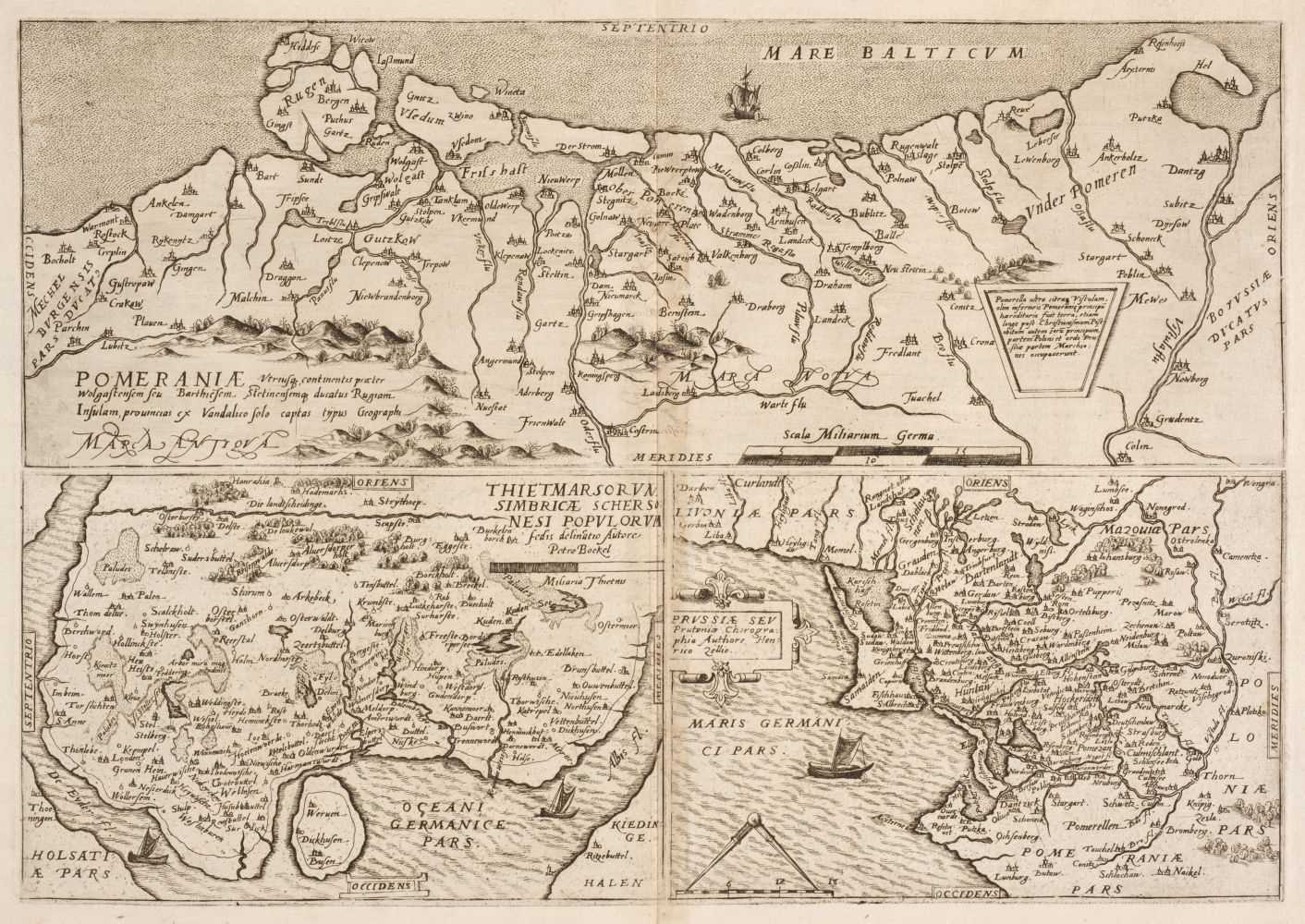 Lot 435 - Pomerania. De Jode (Cornelis), Pomeraniae utriusq Continentis..., 1578