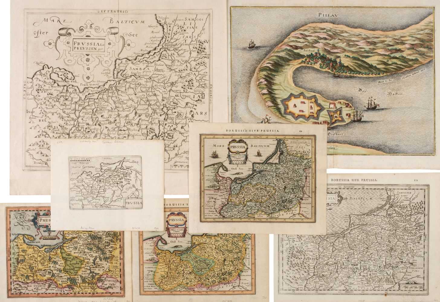 Lot 437 - Prussia. A collection of seven maps, 17th century