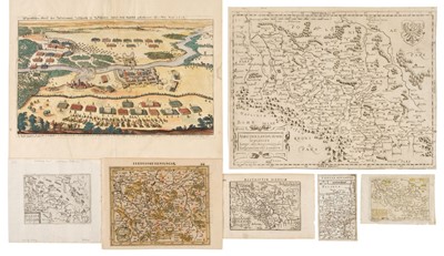 Lot 448 - Silesia. A collection of eleven maps, 17th century