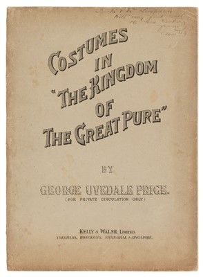 Lot 306 - Price (George Uvedale). Costumes in "The Kingdom of the Great Pure", no date, c. 1900