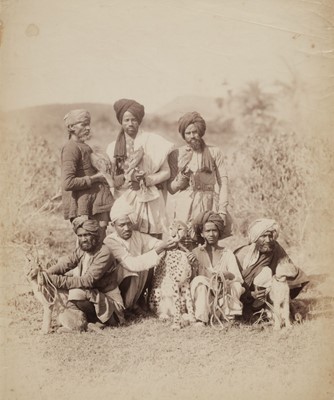 Lot 359 - India. A group of 34 assorted photographs of Indian people and scenes, c. 1860s/1880s