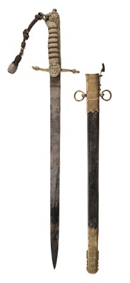 Lot 232 - Naval Dirk. A George V Naval Officer's Dirk