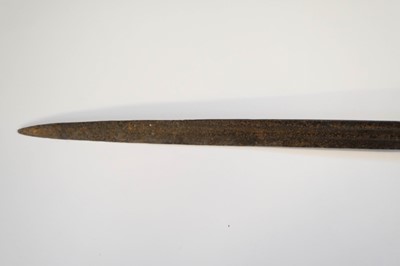 Lot 252 - Sword. A 17th century Scottish Basket hilted backsword