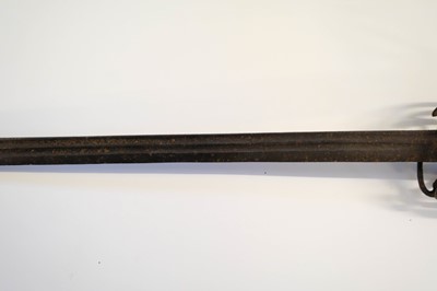 Lot 252 - Sword. A 17th century Scottish Basket hilted backsword