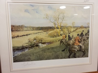 Lot 484 - Edwards (Lionel, 1878 - 1966). Six large hunting prints, circa 1930