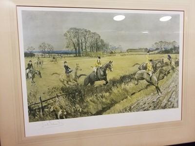 Lot 484 - Edwards (Lionel, 1878 - 1966). Six large hunting prints, circa 1930