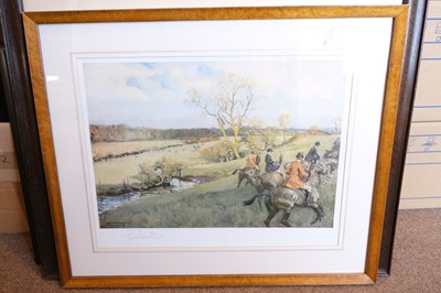 Lot 484 - Edwards (Lionel, 1878 - 1966). Six large hunting prints, circa 1930