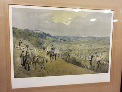 Lot 484 - Edwards (Lionel, 1878 - 1966). Six large hunting prints, circa 1930