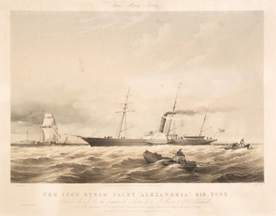 Lot 556 - Dolby (Edwin Thomas). Fores's Marine Sketches. The Iron Steam Yacht "Alexandria", 1852