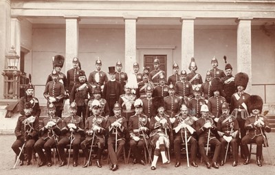 Lot 237 - Sandhurst. A military photograph album compiled by Hugh Frederic Stoneham, 1909