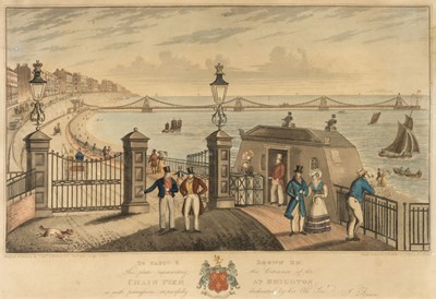 Lot 547 - Brighton. Bruce (J.), The Chain Pier at Brighton, circa 1824