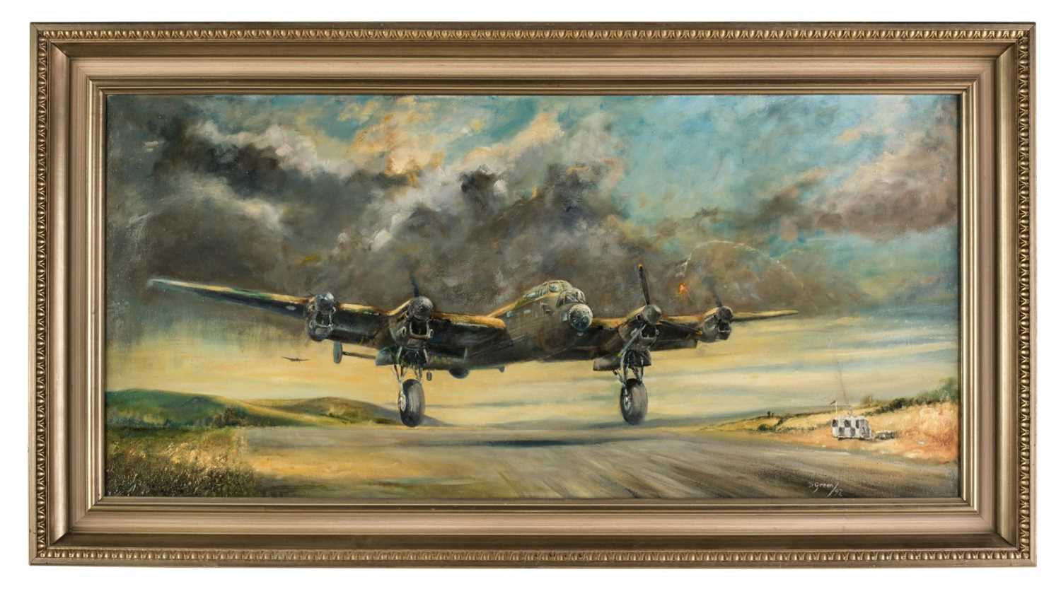 Lot 135 - Green (Dennis, 20th century). Coming Home, oil on canvas