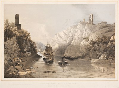 Lot 250 - Bristol. St. Vincents Rocks, Clifton. Hotwell House and Baths, Bristol: James Bolton, circa 1850