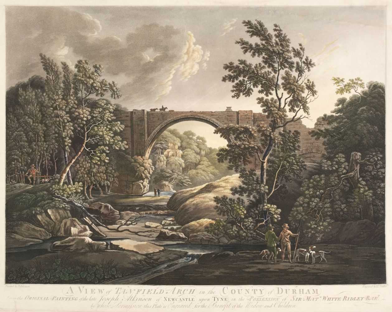 Lot 594 - Stadler (Joseph Constantin). A View of Tanfield Arch in the County of Durham, circa 1805