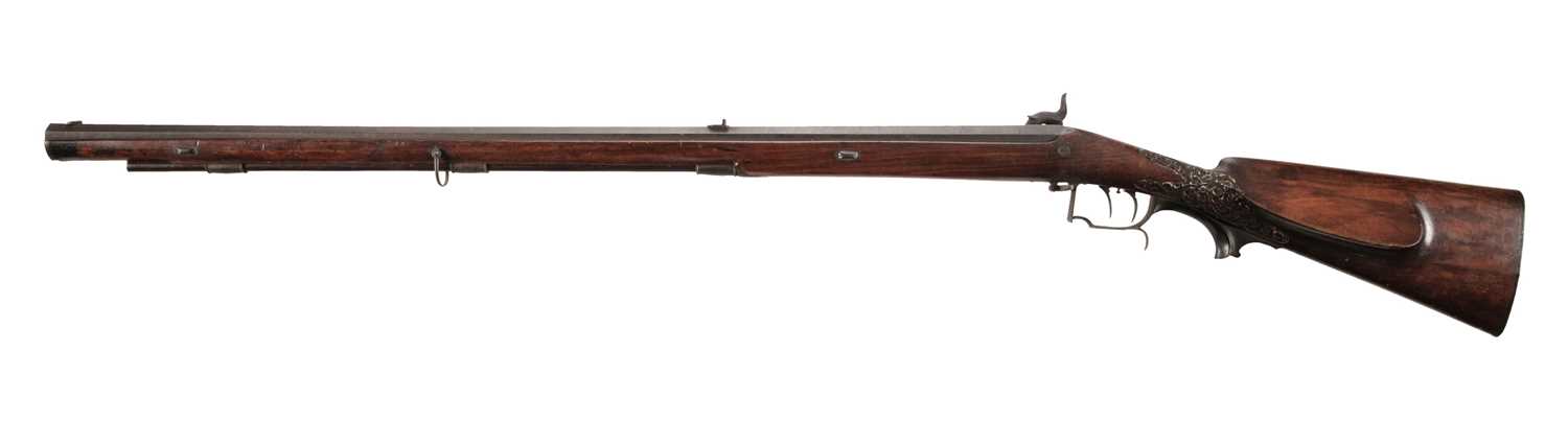Lot 239 - Rifle. A 19th Century German Jager Hunting