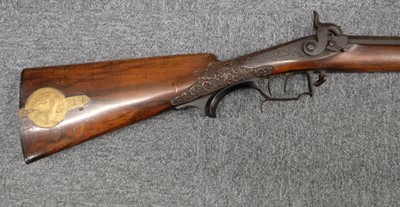 Lot 239 - Rifle. A 19th Century German Jager Hunting Rifle