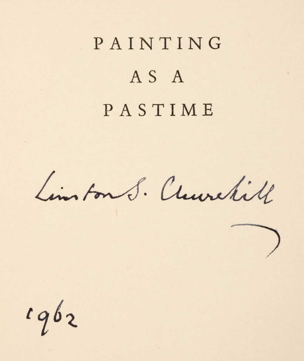Lot 357 - Churchill (Winston Spencer). Painting as a Pastime, 3rd impression, 1949, signed copy