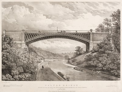 Lot 262 - Haghe (Louis). Galton Bridge. Erected over the new line of the Birmingham Canal at Smethwick, 1826