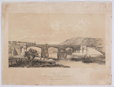 Lot 262 - Haghe (Louis). Galton Bridge. Erected over the new line of the Birmingham Canal at Smethwick, 1826