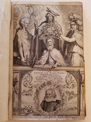 Lot 208 - Chapman (Chapman). The Crowne of Homers Workes, Batrachomyomachia, 1st edition, 1624