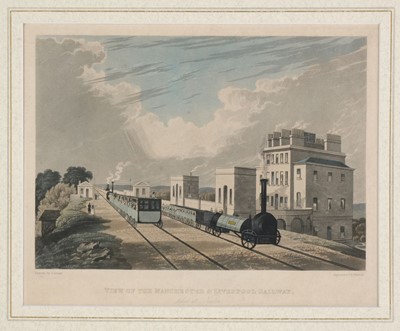 Lot 595 - Stephenson (George). Viaduct over the Sankey Canal and Valley, circa 1830