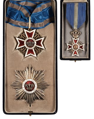 Lot 286 - Romania, Kingdom. Order of the Crown, set of insignia