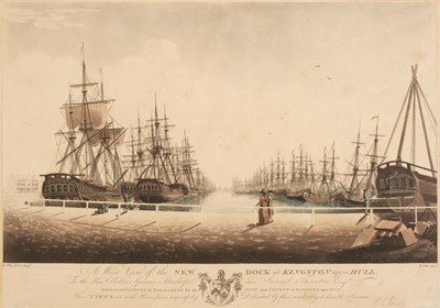 Lot 577 - Jukes (Francis). A west view of the new dock at Kingston upon Hull, London: John Harris, 1787