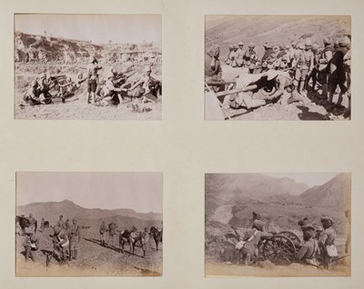 Lot 230 - The Tirah Expedition 1897[-98]. An album of 170 window-mounted photographs