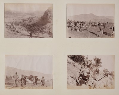 Lot 230 - The Tirah Expedition 1897[-98]. An album of 170 window-mounted photographs