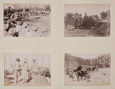 Lot 230 - The Tirah Expedition 1897[-98]. An album of 170 window-mounted photographs