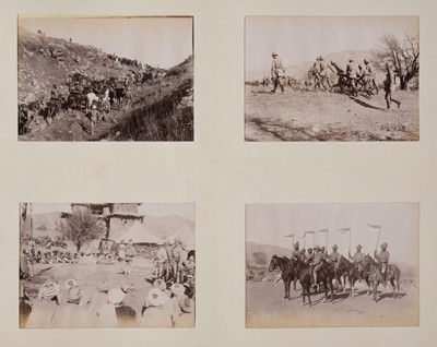 Lot 230 - The Tirah Expedition 1897[-98]. An album of 170 window-mounted photographs