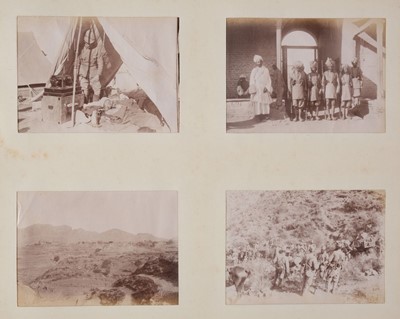 Lot 230 - The Tirah Expedition 1897[-98]. An album of 170 window-mounted photographs