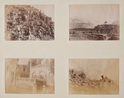 Lot 230 - The Tirah Expedition 1897[-98]. An album of 170 window-mounted photographs