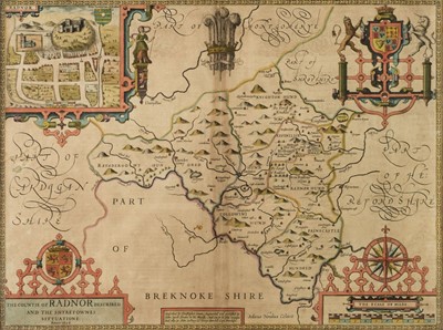 Lot 439 - Radnorshire. Speed (John), The Countie of Radnor described..., circa 1627