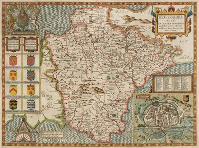 Lot 389 - Devon. Speed (John), Devonshire with Excester described..., circa 1627