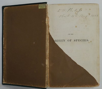 Lot 99 - Darwin (Charles). On the Origin of Species, 3rd edition, 1861