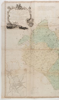 Lot 407 - Leicestershire. Prior (John), Large scale Map of Leicestershire, 1779