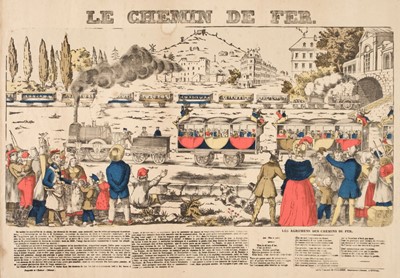 Lot 564 - French railways. Le Chemin de Fer, Epinal: Fabrique de Pellerin, circa 1840