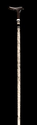 Lot 173 - Whalebone Stick. A Victorian whalebone stick