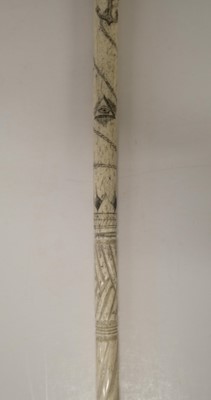 Lot 174 - Whalebone Stick. A Victorian whalebone stick