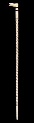 Lot 175 - Whalebone Stick. A Victorian whalebone stick