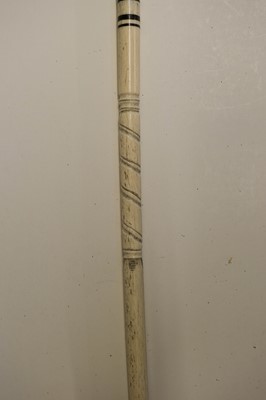 Lot 176 - Whalebone Stick. A Victorian whalebone stick