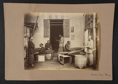 Lot 242 - Thomson (John, 1837-1921). Canton Tea Hong, albumen print, c. 1869