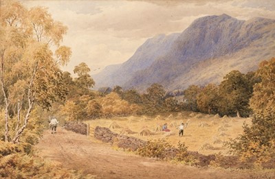 Lot 460 - Bailey (Henry, 1848-1933). Harvesting near Capel Curig, North Wales