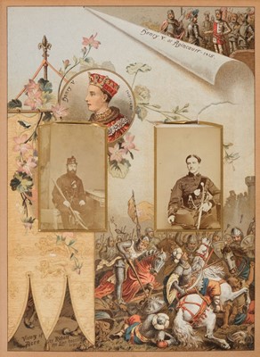 Lot 204 - Miltary Officers. An album containing 10 cabinet cards and 70 cartes de visite