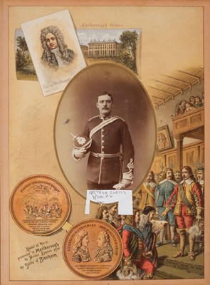 Lot 204 - Miltary Officers. An album containing 10 cabinet cards and 70 cartes de visite