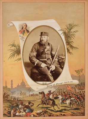 Lot 204 - Miltary Officers. An album containing 10 cabinet cards and 70 cartes de visite