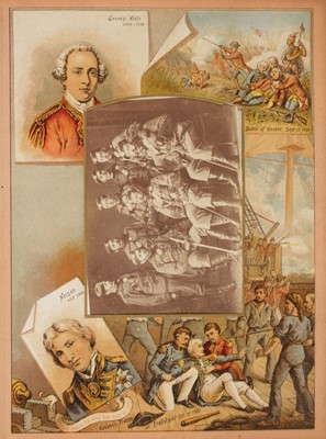 Lot 204 - Miltary Officers. An album containing 10 cabinet cards and 70 cartes de visite